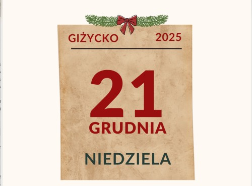 21 grudnia w Giżycku | Rozkręcamy święta!
