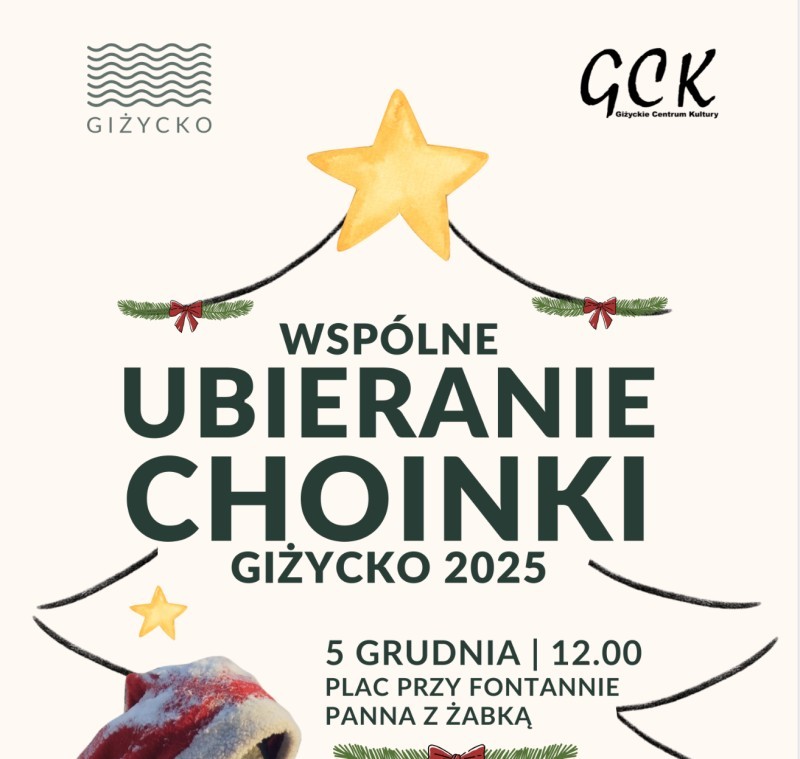 Wspólne ubieranie giżyckiej choinki