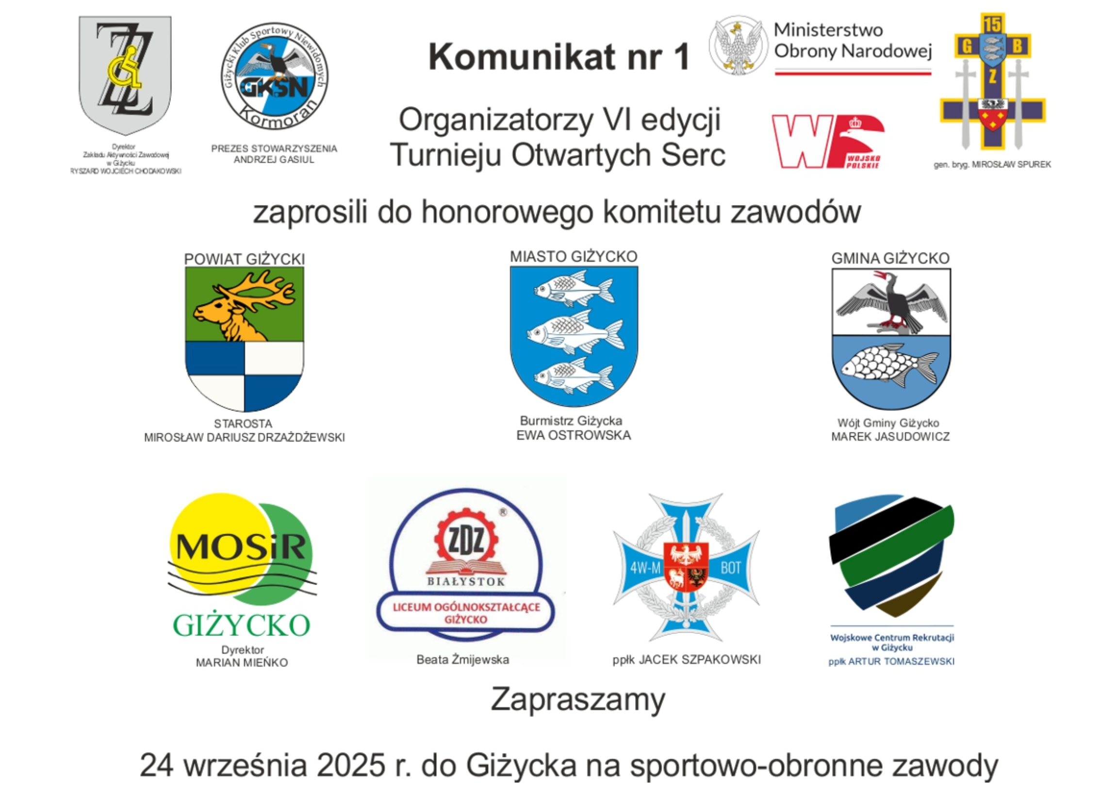 Honorowy Komitet Zawodów | Logotypy
