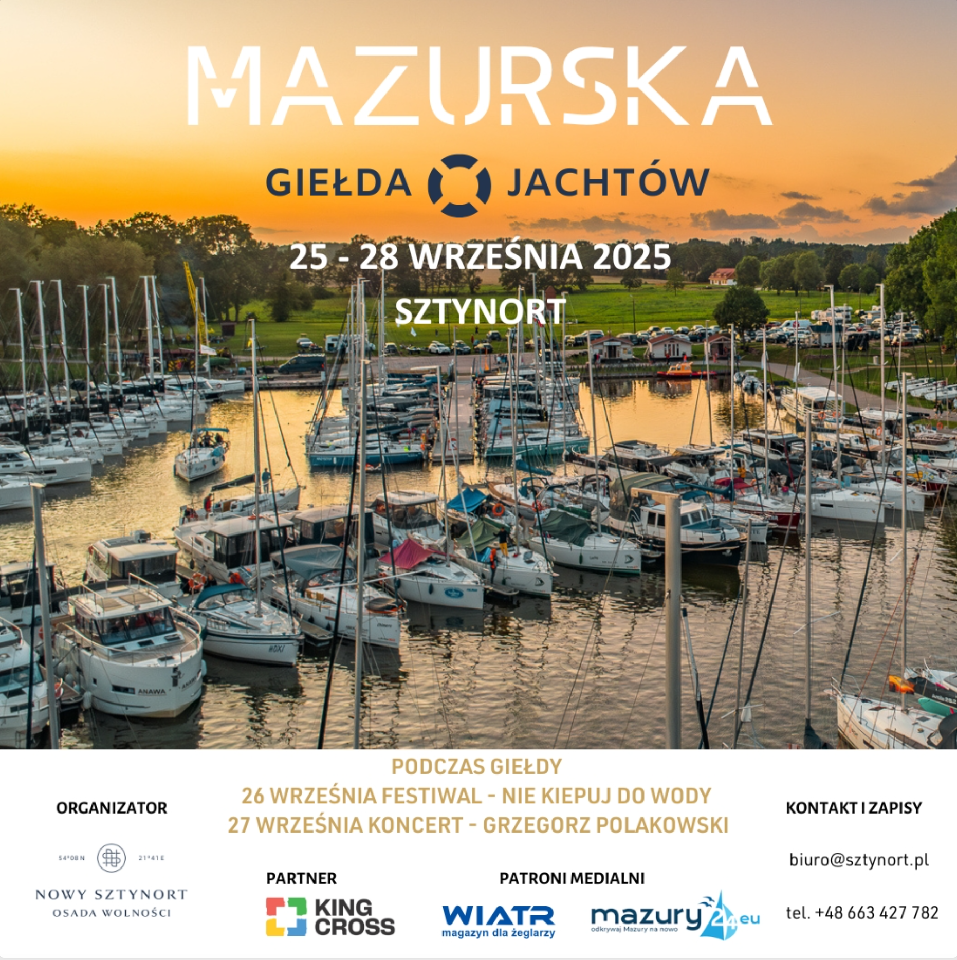 Mazurska Giełda Jachtów - plakat